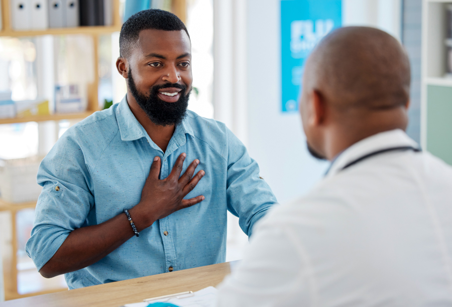 black man receiving adult addiction treatment in Maryland